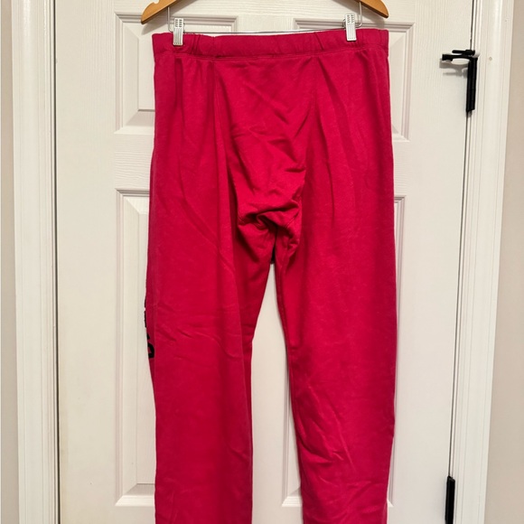 Victoria’s Secret PINK Y2K Wide Leg Sweatpants In Pink Large Cozy Lounge Wear - Picture 2 of 4